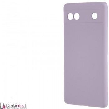 Liquid Air guminis šviesiai violetinis dėklas - su kameros apsauga (Google Pixel 6A)